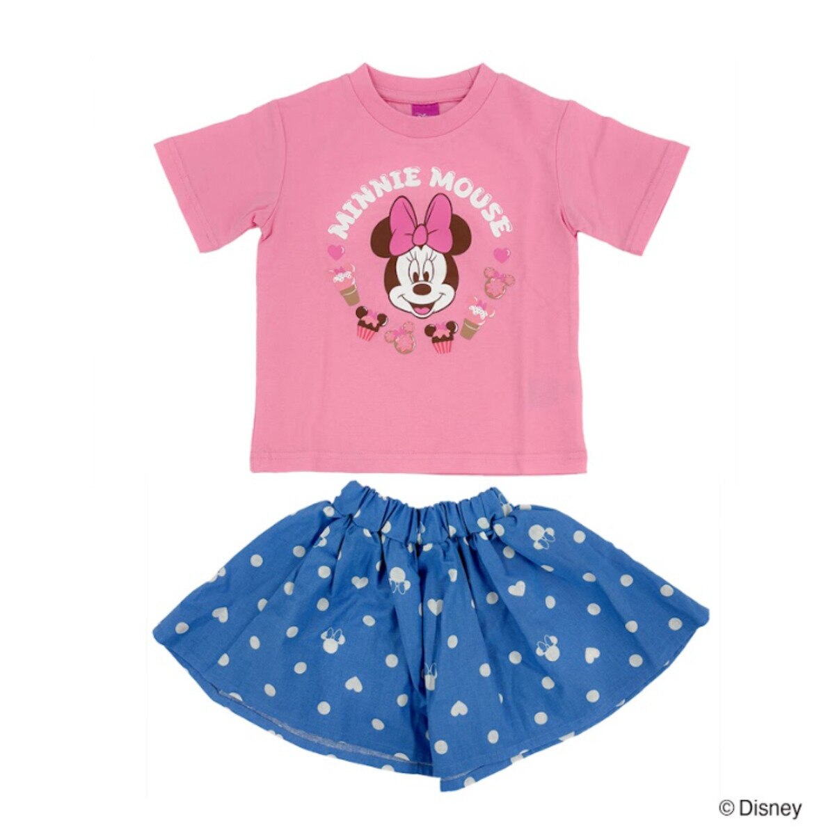キャラクター キッズ Tシャツ アンド ショーツ 2枚セット / ミニー 120cm
