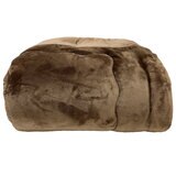 昭和西川 フランネルボア掛け布団 ダブル ブラウン