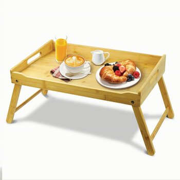 OMT 竹製ラップトレイ 足付き