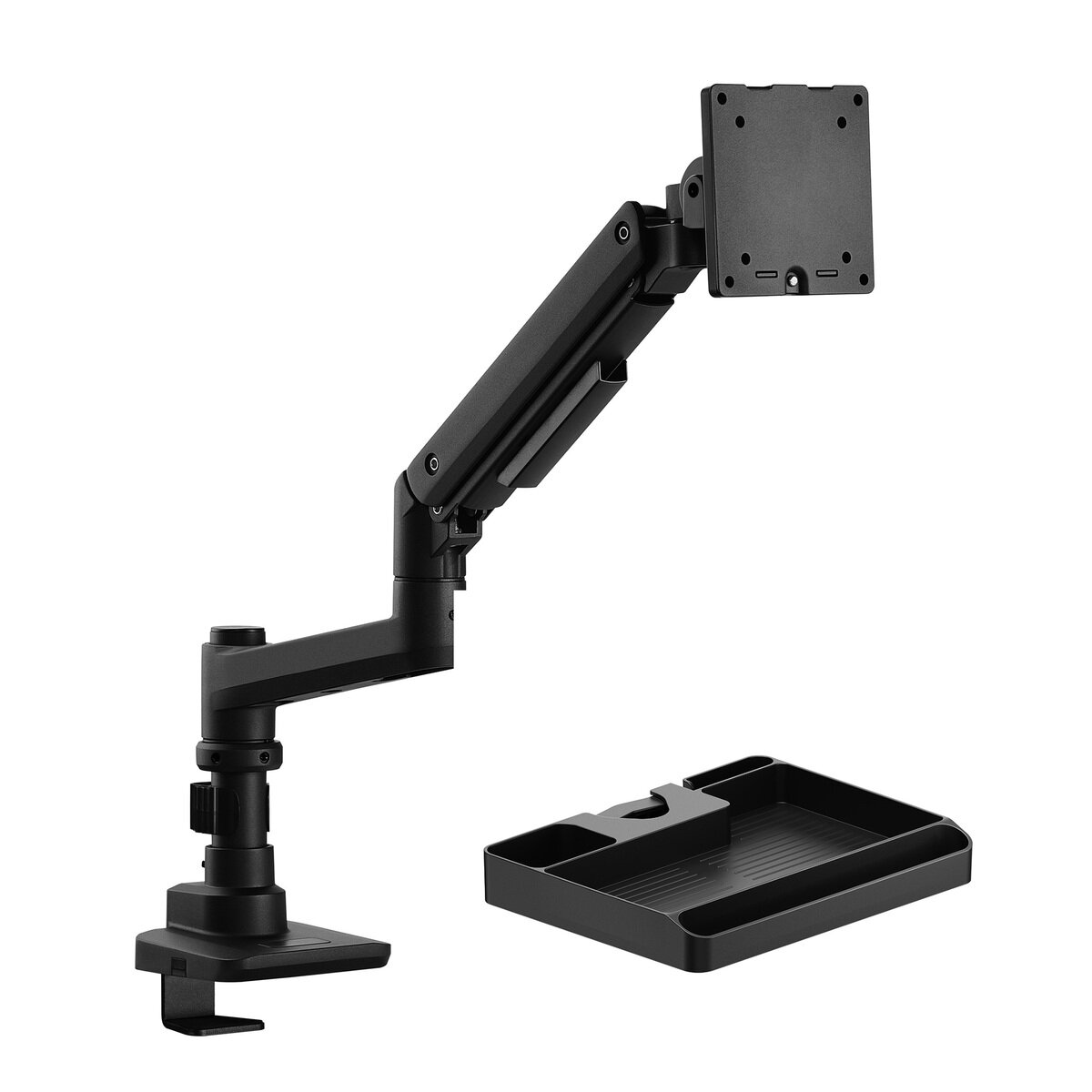 iggy / モニターアーム / LS112 +専用トレイセット/ 耐荷重20kg / 17～49インチ対応 / ブラック