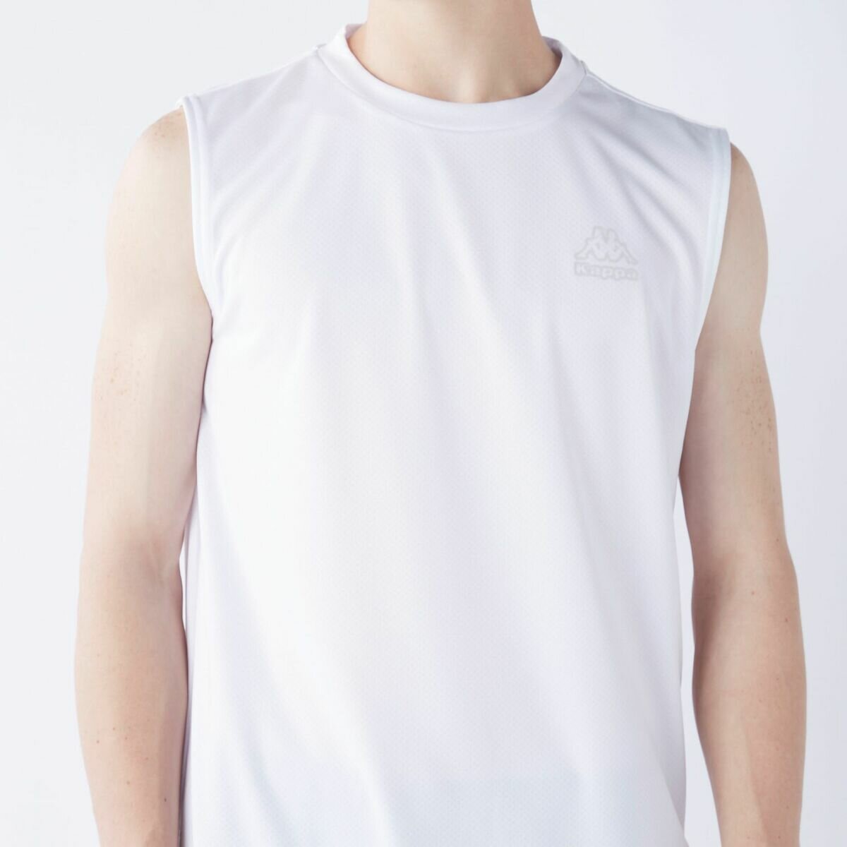 カッパ メンズ アクティブ タンクトップ / ホワイト / L