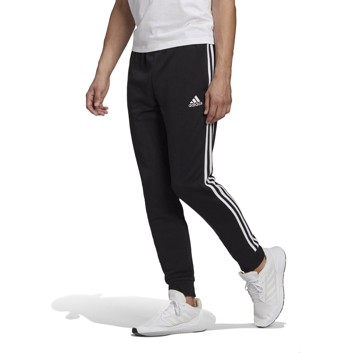 アディダス　3ストライプス　スウェットパンツ　ブラック XO