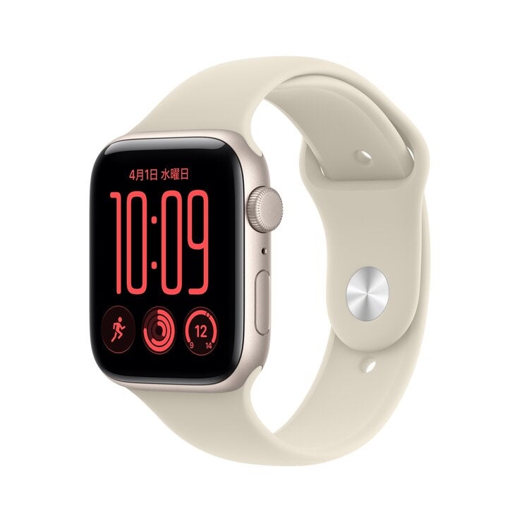 Apple Watch SE3 GPS 44mm スターライトアルミニウムケースとサンドスポーツバンド - M/L Apple Watch SE3 GPS 44mm スターライトアルミニウムケースとサンドスポーツバンド - M/L