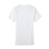 YG メンズ カットオフ Vネック Tシャツ 2枚組 ホワイト L