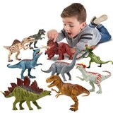 ライト&サウンド付き 恐竜フィギュア5体セット ティラノサウルス, ステゴサウルス, スピノサウルス,トリケラトプス, ディロフォサウルス