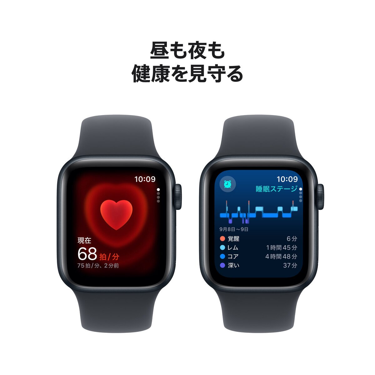 Apple Watch SE（GPS + Cellularモデル）- 40mmミッドナイト