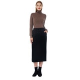 ビジット イン ニューヨーク コーデュロイ スカート ブラック XL ビジット イン ニューヨーク コーデュロイ スカート ブラック XL