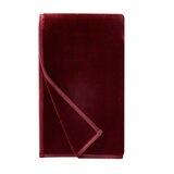 フランネル 大判ひざ掛け 152cm x 177cm ワイン