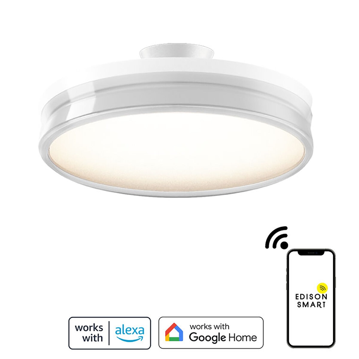 Edison Smart（エジソンスマート）デュアルシーリングライト ホワイト DBC-50WHWH