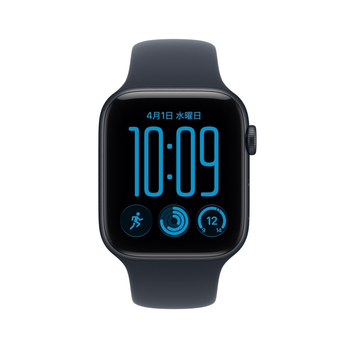 Apple Watch SE 3 GPS+Cellular 44mmミッドナイトアルミニウムケースとネイビーブルースポーツバンド - S/M Apple Watch SE 3 GPS+Cellular 44mmミッドナイトアルミニウムケースとネイビーブルースポーツバンド - S/M