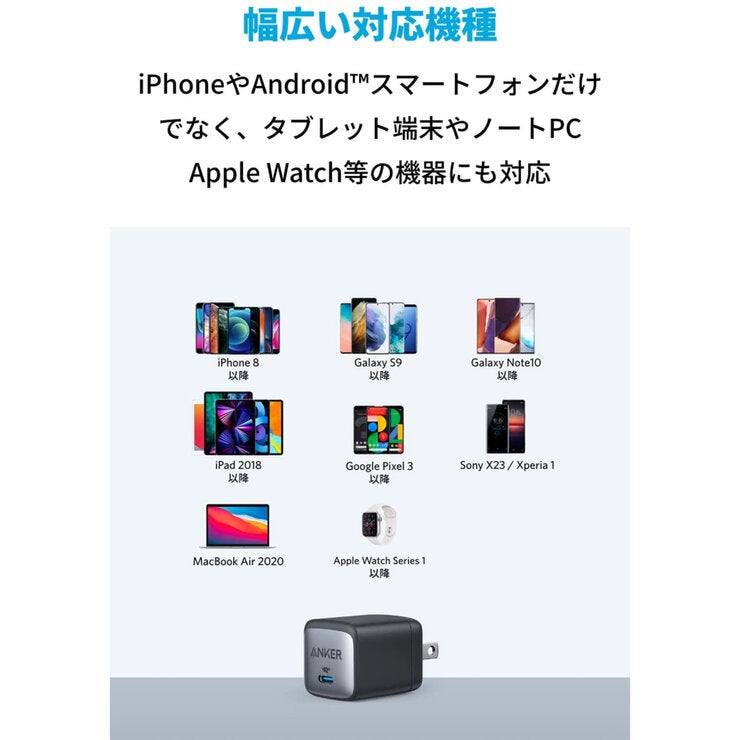 Anker(アンカー)急速充電器 Nano II 30W A2665N11 Anker(アンカー)急速充電器 Nano II 30W A2665N11