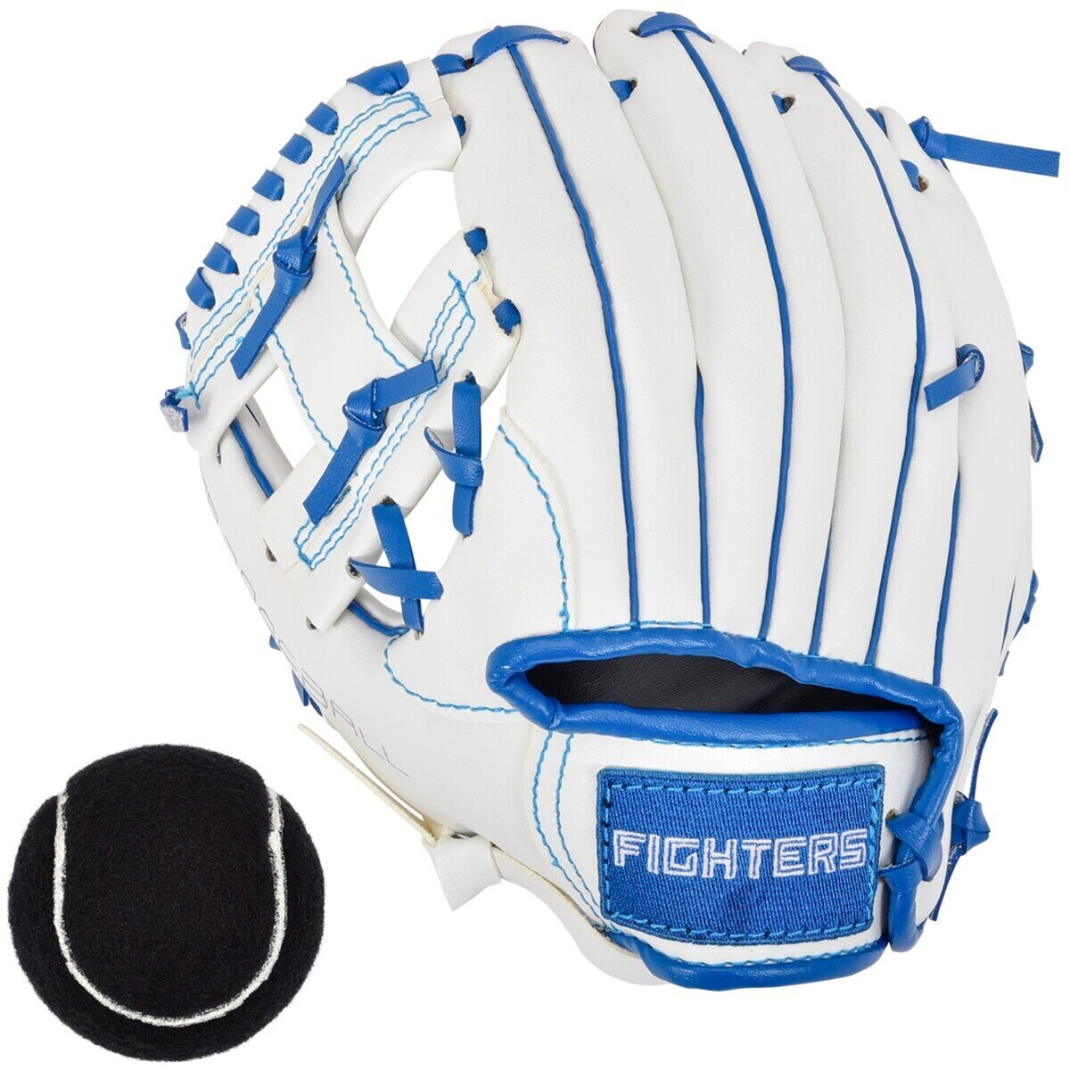 野球グローブ 幼児用 マジックキャッチ 8インチ 左投げ 柔らかいボール付 北海道日本ハムファイターズ