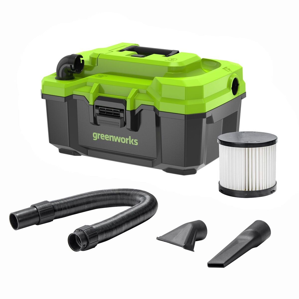greenworks 24v 乾湿吸湿クリーナー 2AHバッテリー＆充電器同梱