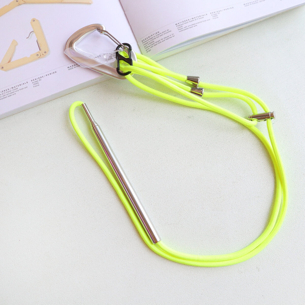 チャナカンパニー Balmy Hanger（バルミーハンガー） PHONE-ger（フォンガー） ３本セット 黄 TP-ECL01-46YEL-3ST