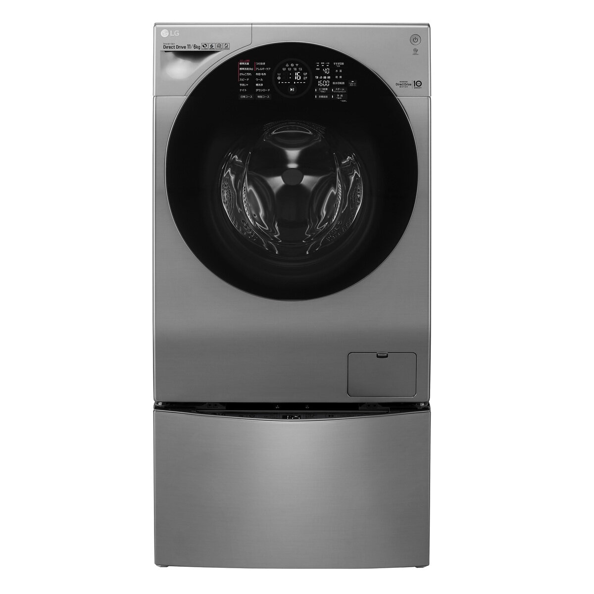 LG 二槽独立 全自動洗濯乾燥機 スチーム搭載 DULW18H3VJ