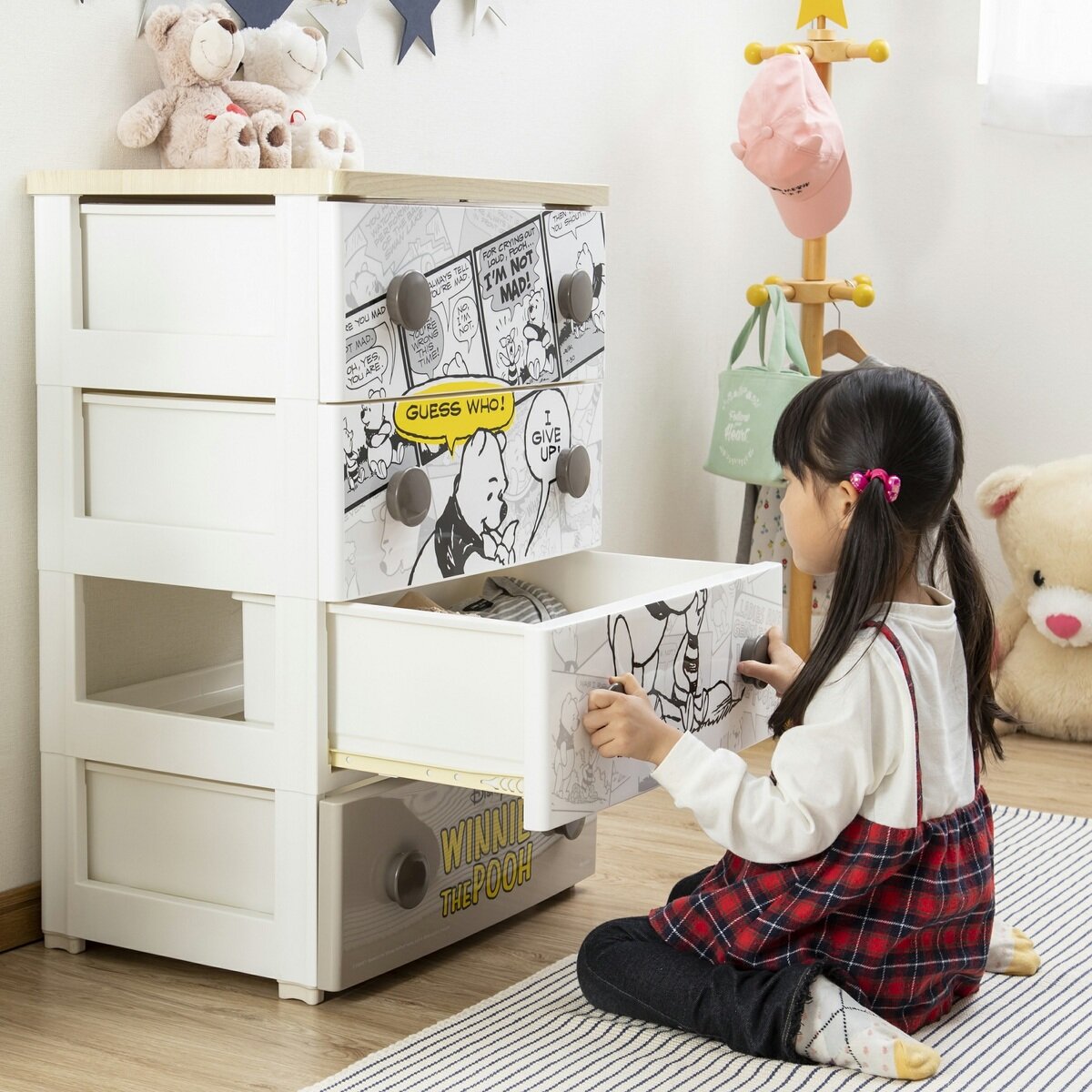 アイリスオーヤマ キャラクターチェスト プーさん