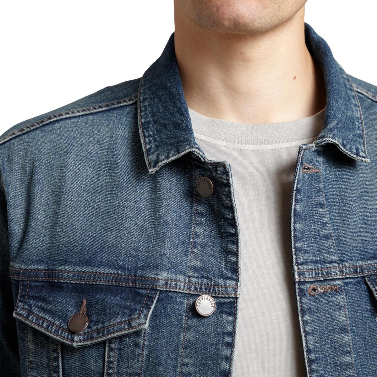 COPPER & OAK Men's デニムジャケット ライトインディゴ（リンス加工）M