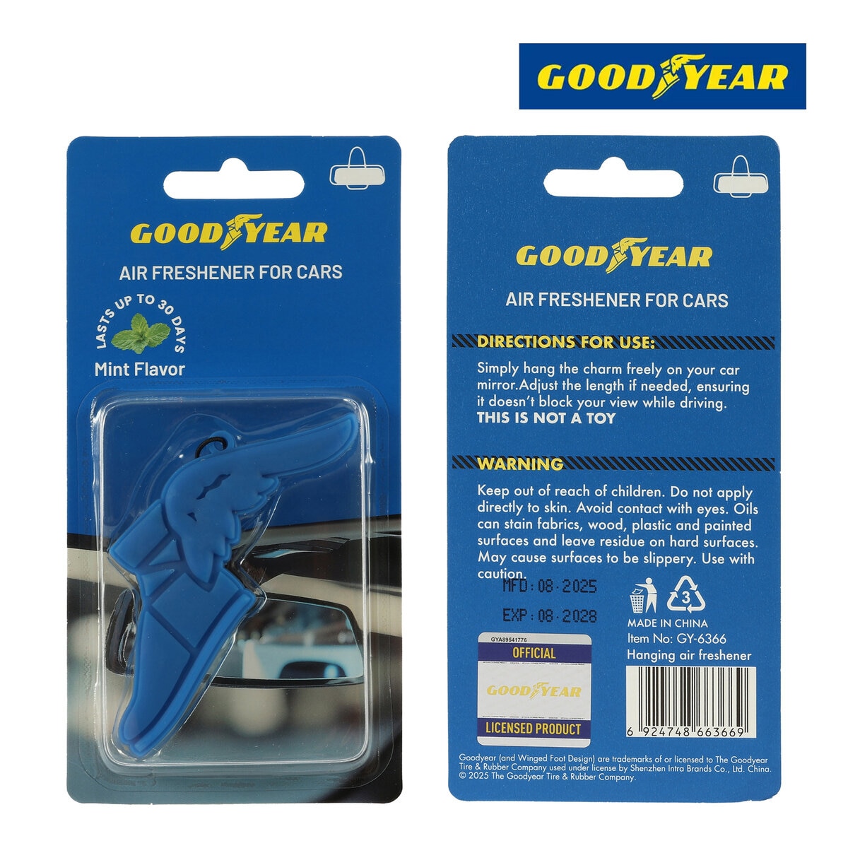 グッドイヤー エアフレッシュナー ミント 1個
