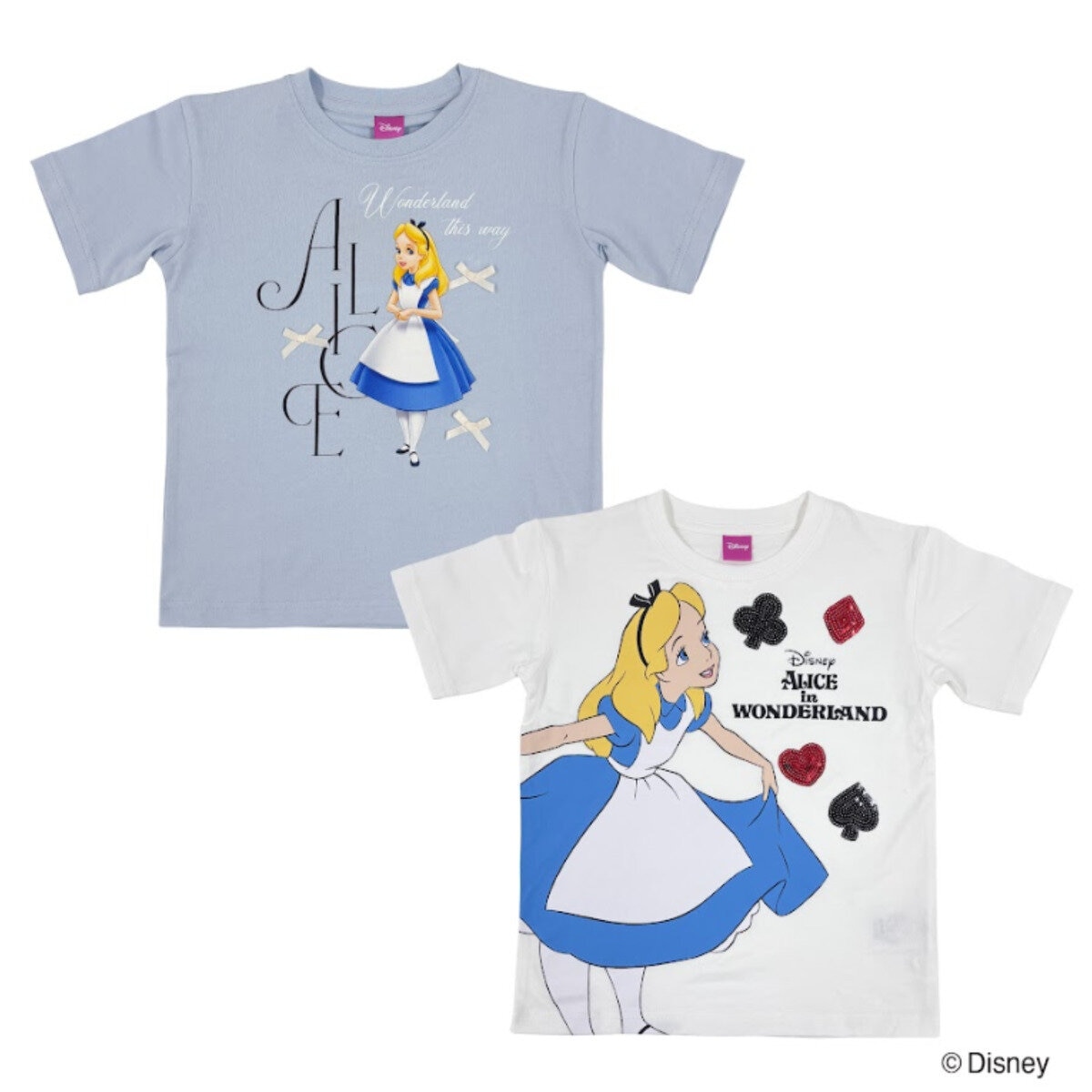 ディズニー / キッズ Tシャツ 2枚入り / アリス 120cm