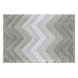 RIVIERA HOME マイクロポリエステル バスマット 40cm x 60cm 2枚組 ライトグレー