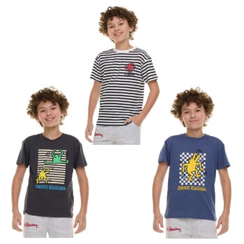 キース ヘリング キッズ 半袖 Tシャツ 3枚組
