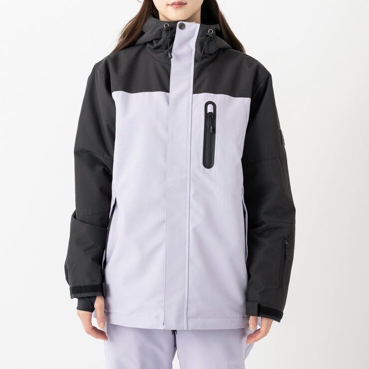 オーシャンパシフィック レディース スノージャケット ブラック / パープル L オーシャンパシフィック レディース スノージャケット ブラック / パープル L