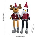 クリスマス シェルフシッター ぬいぐるみ2個セット トナカイ & ペンギン