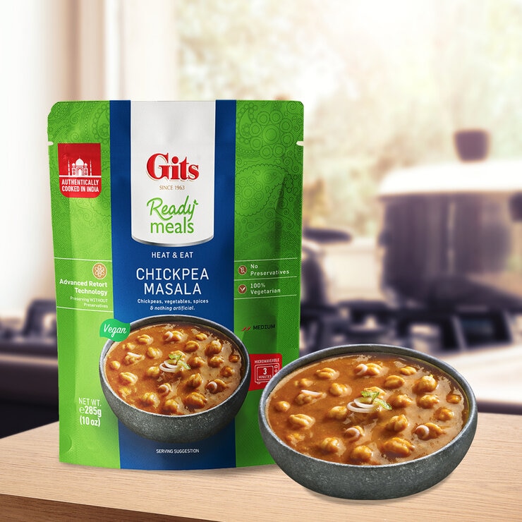 Gits ひよこ豆のカレー 285g x 8袋 Gits ひよこ豆のカレー 285g x 8袋