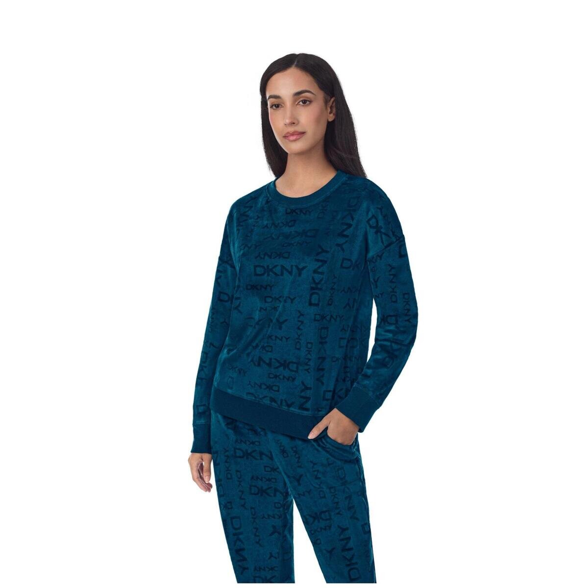 ディーケーエヌワイ ウィメンズ ロゴ ベロア セット ジブラルタシー L