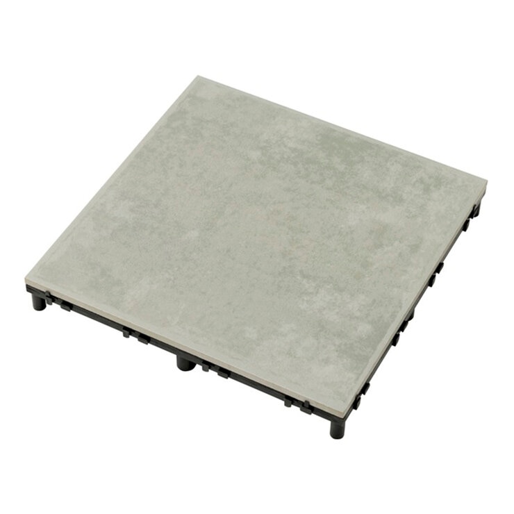 タカショー敷くだけタイル磁器 ９枚組 JBG-BCLG/9S ライトグレー
