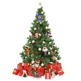 ぬいぐるみのオーナメント 6個入り グリーン