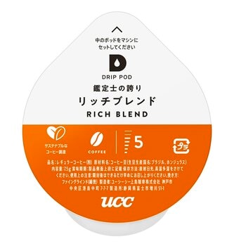 UCC DRIP POD リッチブレンド 12カプセル入