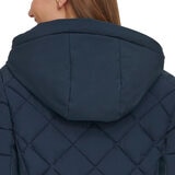 トミーヒルフィガー レディース キルトジャケット ネイビー XL