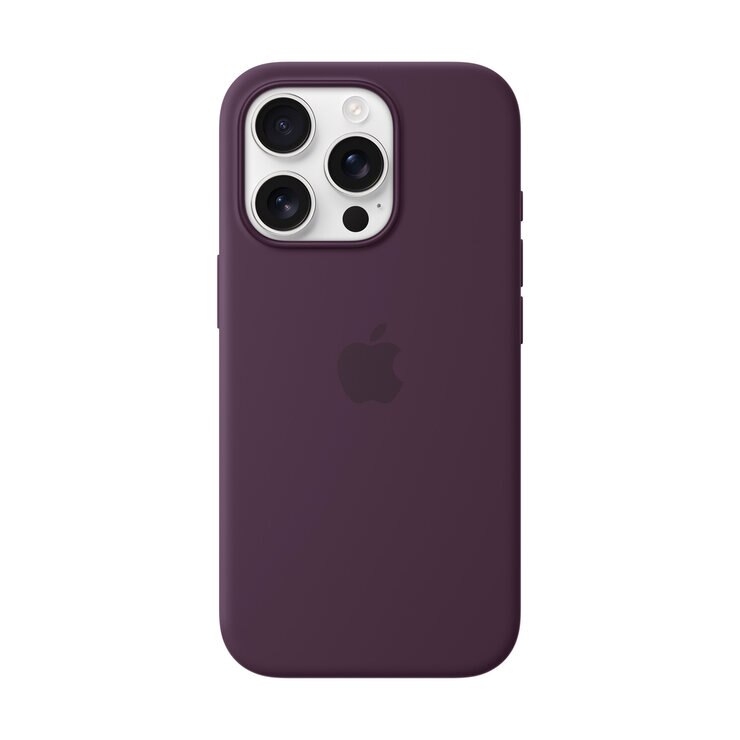 MagSafe対応iPhone 16 Proシリコーンケース - プラム MagSafe対応iPhone 16 Proシリコーンケース - プラム
