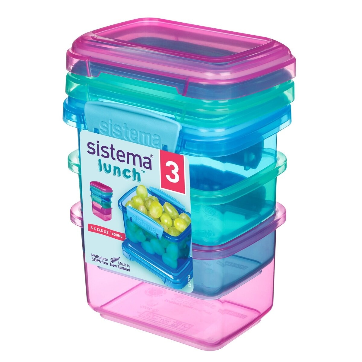 システマ ランチパック 保存容器 400ml 3個セット