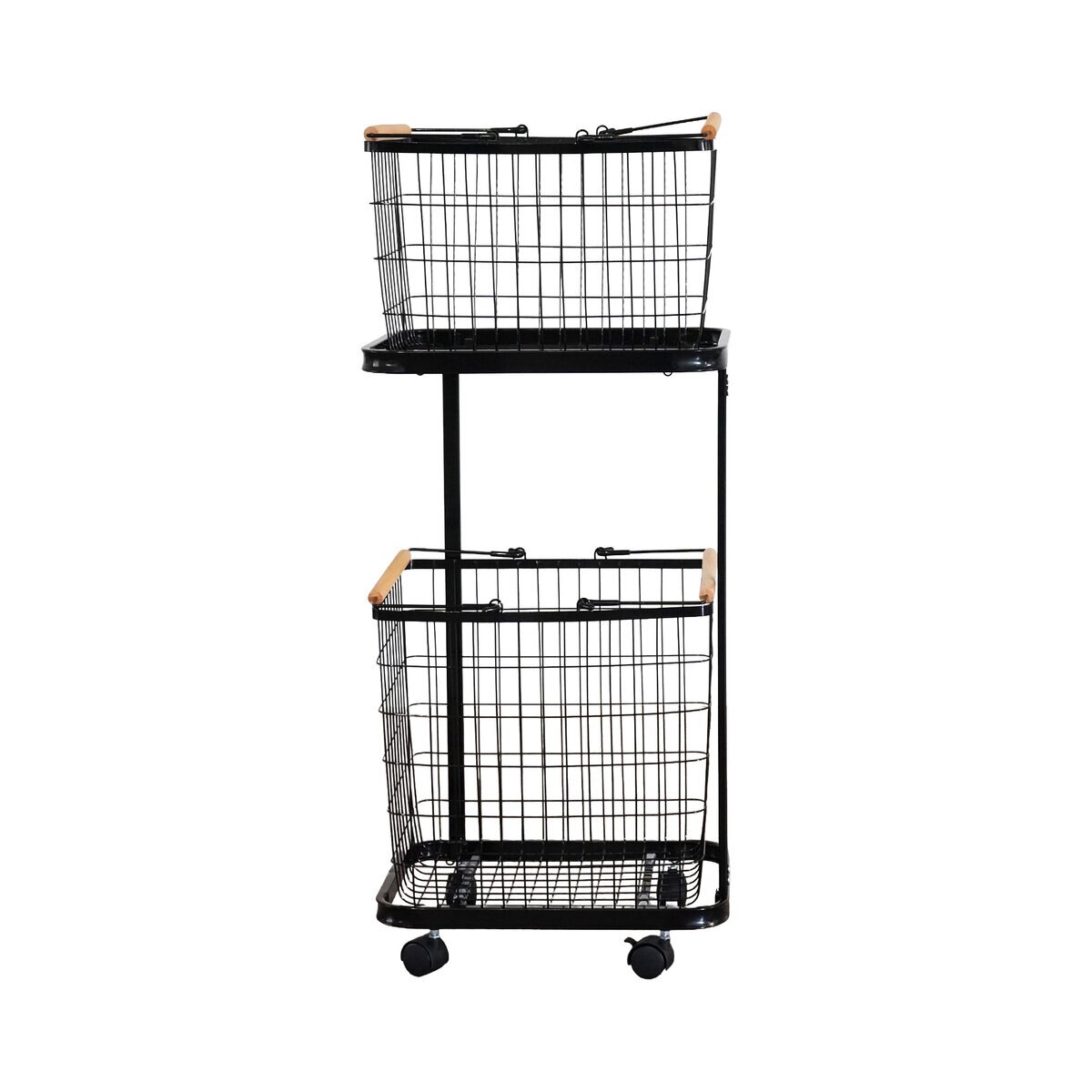 7Life ランドリーバスケット ブラック