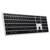 Satechi キーボード (iPadOS/iOS/Mac向け) 英語配列 テンキー有り シルバー