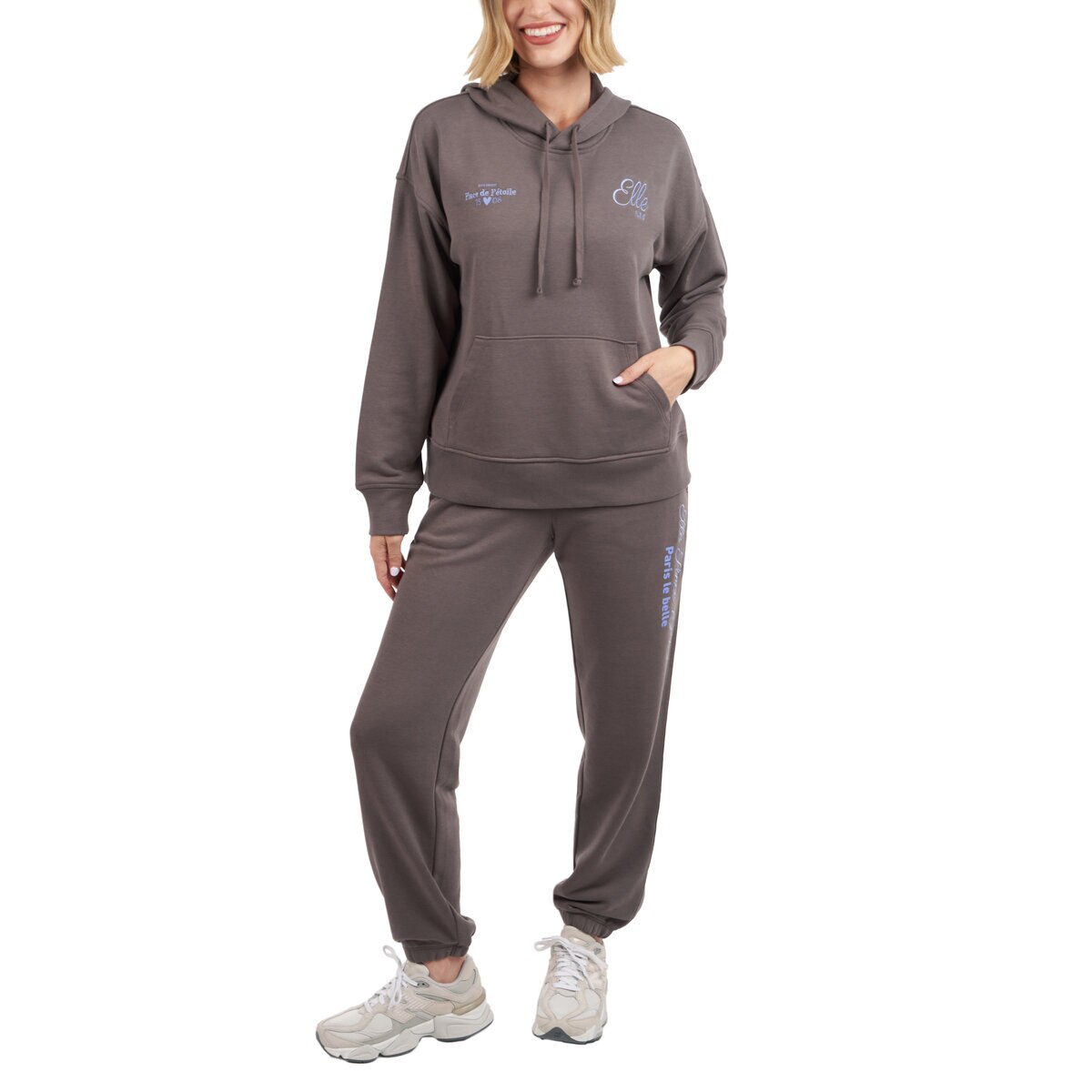 エル レディース ロゴ パーカー ダークグレー L エル レディース ロゴ パーカー ダークグレー L