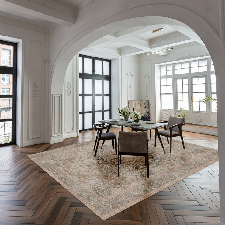 ジヴェルニー ウォッシャブル エリアラグ 240 x 300cm