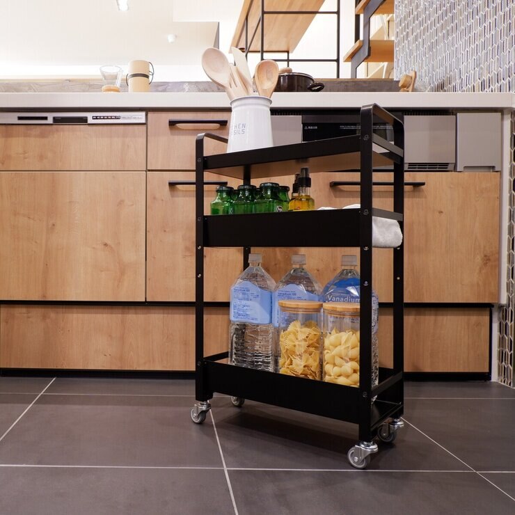 COLLEND ストレージワゴン ブラック SW-BK