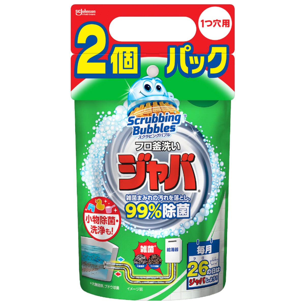 スクラビングバブル ジャバ１つ穴用 160g X 2パック Costco Japan