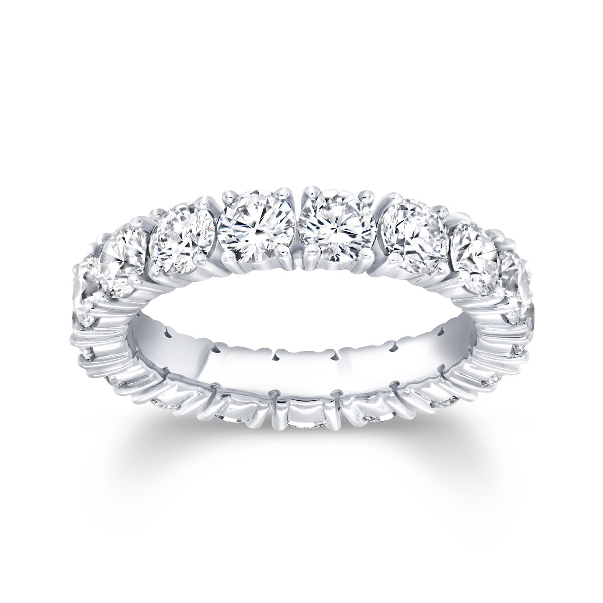 18Kホワイトゴールド 2.25カラット フルエタニティダイヤモンドリング 18Kホワイトゴールド 2.25カラット フルエタニティダイヤモンドリング