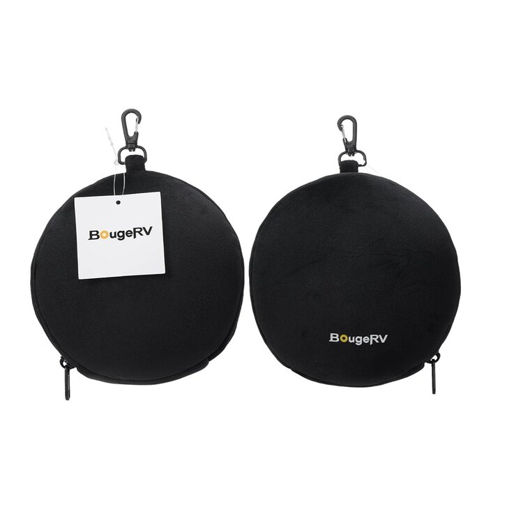 アイマスク付き ネックピロー ブラック