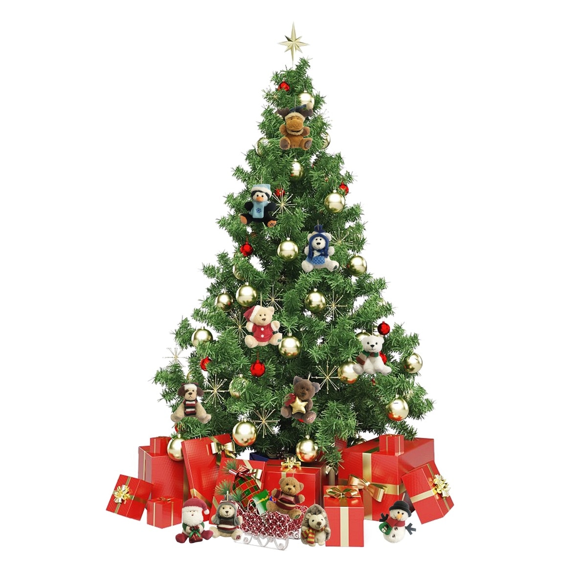 ぬいぐるみのオーナメント 6個入り サンタのアソート | Costco Japan