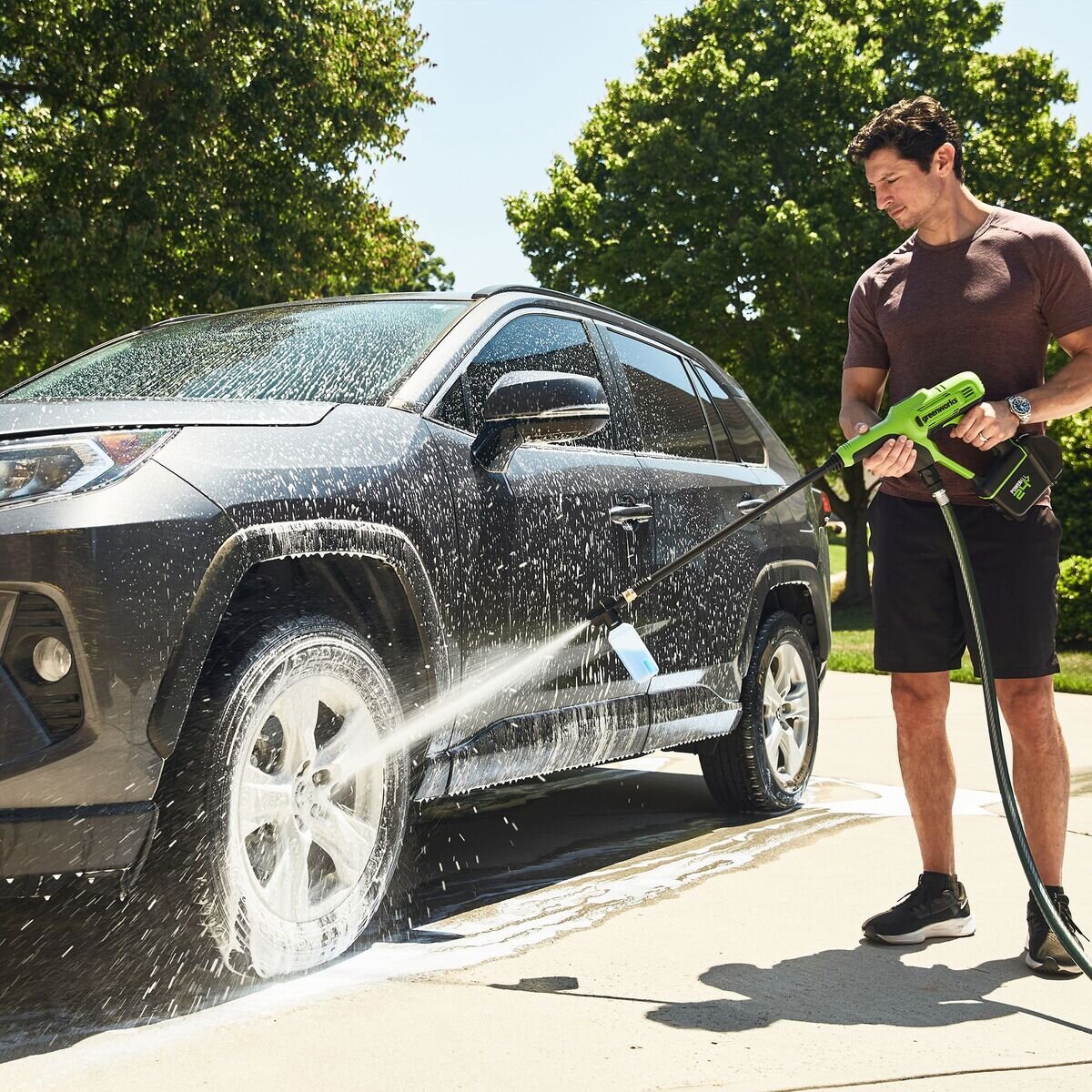本体のみ、バッテリー別売】Greenworks 24V 600PSI ポータブル高圧洗浄