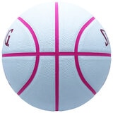 スポルディング NBA バスケットボール ホログラム ホワイト/レッド ラバー 5号球 84-351J
