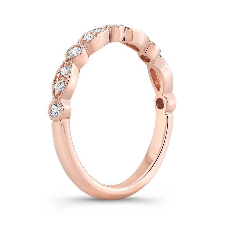 18K ローズゴールド 0.2カラット ダイヤモンド リング 18K ローズゴールド 0.2カラット ダイヤモンド リング
