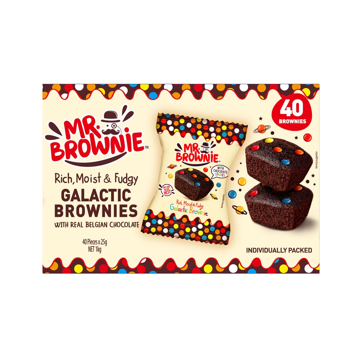 ミスターブラウニー チョコレートブラウニー ギャラクティック40個入り