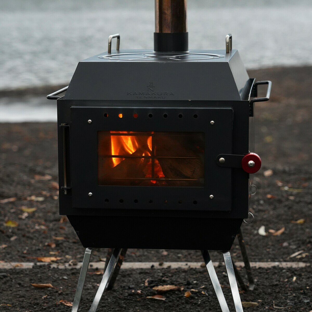 鎌倉天幕 薪ストーブ 焚火台 FIRE PIT-40 KTM-FP40 二次燃焼 一台三役