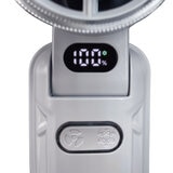 Seena 冷却プレート付 リン酸鉄バッテリー ハンディファン 2個セット グレー×グレー